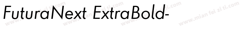 FuturaNext ExtraBold字体转换